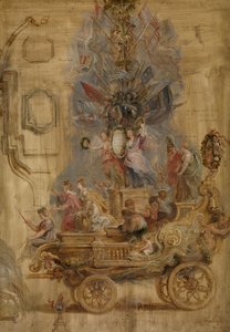 De triomfwagen van Kallo, 1638 door Peter Paul Rubens