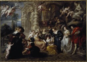 De tuin van de liefde door Peter Paul Rubens