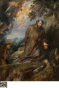 De stigmatisering van Franciscus van Assisi door Peter Paul Rubens