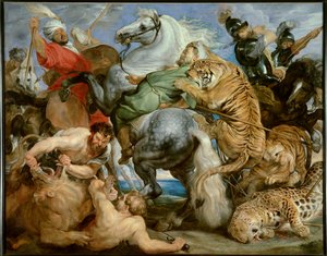 De tijgerjacht door Peter Paul Rubens
