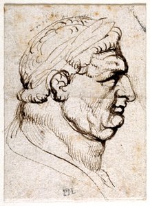 Vitellius, uit tien tekeningen van acht van de eerste twaalf Caesars, naar de medailles van Giovanni da Cavino