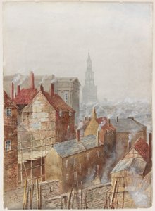 Newcastle upon Tyne vanaf de High Level Bridge door Peter Petersen Toft