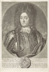 Portret van generaal admiraal François Lefort, 1698 door Peter Schenk