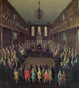 Het Lagerhuis in Zitting, 1710