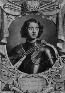 Peter de Grote, tsaar van Rusland, c1698 1894 door Peter van Gunst