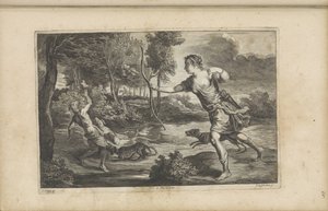 Diana en Actaeon door Peter van Liesebetten