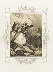Christos Anagnostaras Uit het Album van Griekse Heldhaftigheid, ca. 1835 door Peter von Hess