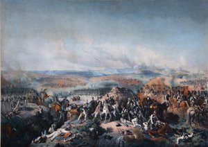 De Slag bij Borodino op 26 augustus 1812, eerste kwart van de 19e eeuw