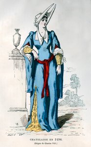 Dame van het landgoed uit de tijd van Karel VIII van Frankrijk
