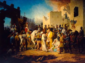 Tsaar Ivan IV Verovert Kazan in 1552, 1894 door Petr Mikhailovich Shamshin