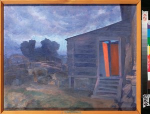 Blauw landschap door Petr Savvic Utkin