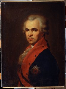 Portret van de staatssecretaris Vasily Popov door Petr Semenovich Drozhdin