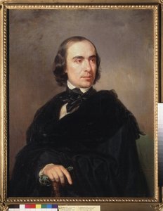 Portret van de historicus Timofei Granovski door Petr Zakharovich Zakharov Chechenets