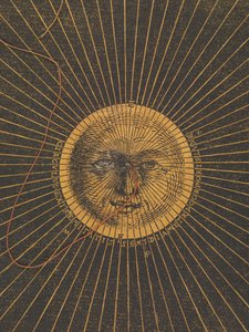 Volvelle met de regels voor het voorspellen van zons- en maansverduisteringen door Petrus Apianus
