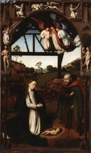 De Geboorte van Christus De Heilige Nacht door Petrus Christus