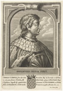 Karel III van Frankrijk (879-929) door Petrus Clouwet