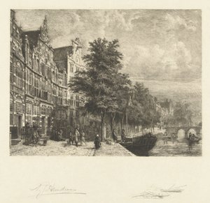 Gezicht op de Herengracht