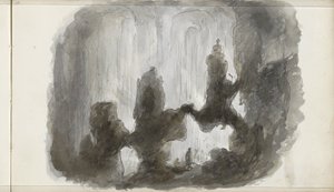 Druipsteengrot door Petrus Johannes Schotel