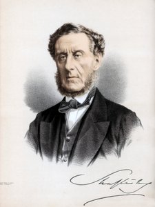 Anthony Ashley Cooper, 7e graaf van Shaftesbury, Engelse politicus en filantroop, ca. 1890 door Petter and Galpin Cassell