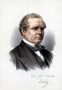 Edward Henry Stanley, 15e Graaf van Derby, Premier van het Verenigd Koninkrijk, c1890 door Petter and Galpin Cassell