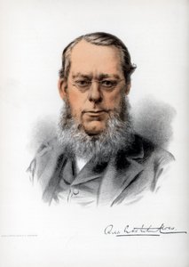 Richard Assheton Cross, 1e burggraaf Cross, Britse staatsman, c1890 door Petter and Galpin Cassell
