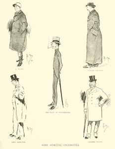 Cartoon door Phil May, uit de jaren 1890 door Phil May