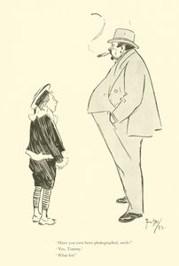 Cartoon door Phil May, uit de jaren 1890