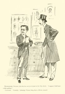 Cartoon door Phil May, uit de jaren 1890 door Phil May