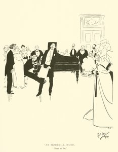 Cartoon door Phil May, uit de jaren 1890 (litho) door Phil May