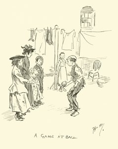 Illustratie voor Phil Mays Gutter-Snipes door Phil May