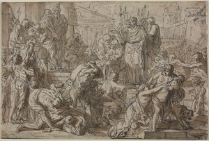 Romeins onderwerp, 1700s door Philibert Benoît Delarue