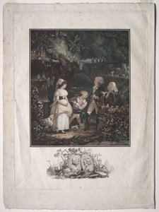 Annette en Lubin, 1789 door Philibert Louis Debucourt