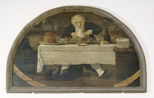 Au Gourmand; Bord voor de eetwarenhandelaar Corcellet door Philibert Louis Debucourt