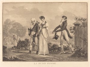 De Jonge Vrouw door Philibert Louis Debucourt