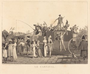 Het Carnaval door Philibert Louis Debucourt