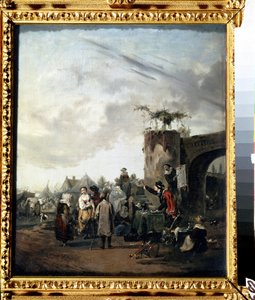 De charlatan door Philibert Louis Debucourt