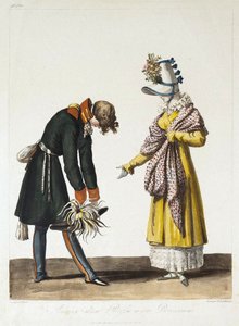 Afscheid van een Russische Officier met een Parijse Vrouw, 1816
