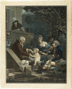 Vaderlijke genoegens door Philibert Louis Debucourt