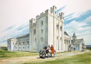 De Centrale Gebouwen, Sherborne Oud Kasteel, Dorset