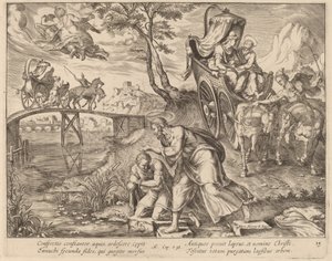 De doop van de eunuch door Sint Filippus