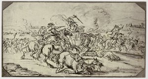 Borgognone, Een slag door Philip Henry Delamotte