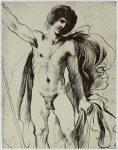 Guercino, Een jongeling door Philip Henry Delamotte