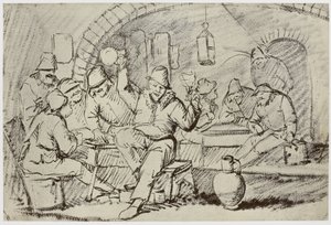 Hemskirk [Van Heemskerck?], Boors Carousing door Philip Henry Delamotte