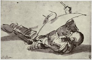 Salvator Rosa, De Gewonde Soldaat