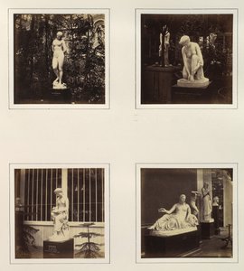 [Beelden van Andromeda, het Toilet van Atalanta, Corinna en een Najade], ca. 1859 door Philip Henry Delamotte.
