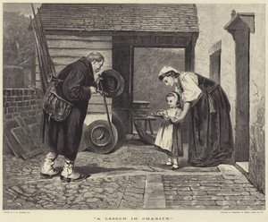 Een les in liefdadigheid door Philip Hermogenes Calderon