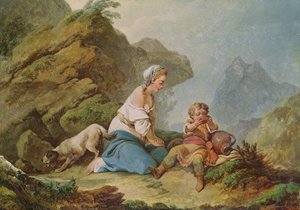 Hagar die haar Zoon Drinkend Bekijkt