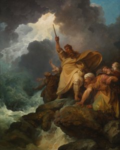 De vernietiging van het leger van de farao, 1792 door Philip James de Loutherbourg