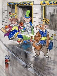 De stadsmuis en de plattelandsmuis door Philip Mendoza
