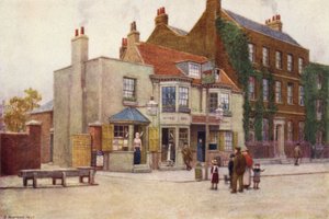 Red Cow Café en Fairlawn, Hammersmith Road, 1897